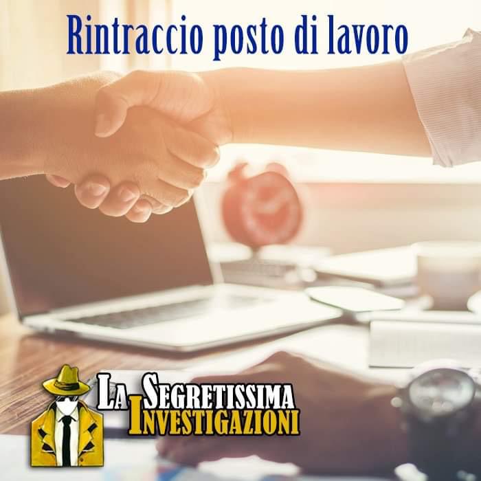 Scopri di più sull'articolo Rintraccio posto di lavoro